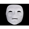 Karnevalová maska - škraboška na domaľovanie biela 1ks