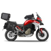 SHAD Kompletná sada sedlových brašní SHAD TERRA TR40 adventure a hliníkového vrchného kufra SHAD TERRA BLACK 48L vrátane montážnej sady SHAD Ducati Multistrada 1200 V4