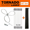 TORNADO CLASIC LANKO rotačná komínová kefa čistič komína set 6 m (Komínová kefa lanko na odstránenie dechtu, na čistenie komína)