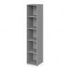 Skriňa otvorená vysoká 4 police Lenza Wels, 39,9x196,5x40,4cm, sivá