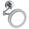 Sapho X-ROUND závesné kozmetické zrkadlo LED, priemer 200mm, chróm XR016