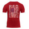 ROTHCO triko ATHLETIC FIT R.E.D. krátky rukáv ČERVENÉ veľ.XL