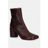 Kožené členkové topánky MM6 Maison Margiela bordová farba, na podpätku, S59WU0260.P5000.T2353 EUR 40