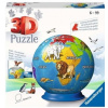 Ravensburger 3D puzzleball globus se zvířaty anglický 72 ks