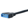AKASA kabel redukce USB2.0 na USB3.0 / 10 cm (AK-CBUB19-10BK) (AK-CBUB19-10BK)