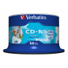 Verbatim CD-R AZO 700 MB, 52x Speed, Wide Printable, Cakebox - 50 ks (43438)