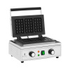 Vaflovač - 3 belgické vafle - 1500 W - 50 - 300 °C - časovač 0 - 5 min - Royal Catering RCWM-2000-E3