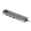 Adaptér Kruger&Matz USB typu C na HDMI/2x USB3.0/2x USB typu C/RJ45