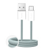 Puro Fabrik 2.0 10W USB-A – opletený kábel USB-C 1,5 m – zelený (Puro Fabrik 2.0 10W USB-A – opletený kábel USB-C 1,5 m – zelený)