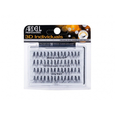 Ardell 3D Individuals Duralash Knot-Free Long Black (W) 56ks, Umelé mihalnice