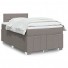 Box spring postel s matrací taupe 120x190 cm textil Hnědošedá 3289311