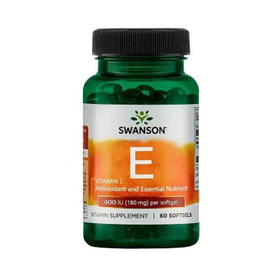 Swanson Vitamín E-400 - 60 mäkkých gélov