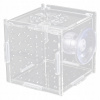 KOTNÍK PRE RYBY DO AKVÁRIA PLASTOVÝ PRIEHĽADNÝ PLÁVAJÚCI 8X8X8 CM OU
