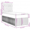 vidaXL Posteľný rám boxsping s matracom krémový 90x200 cm látka - Krémová - 153394-51759