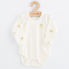 Dojčenské body s dlhým rukávom z organickej bavlny New Baby Olivy 74 (6-9m)