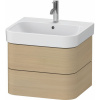 DURAVIT Happy D.2 Plus závesná skrinka pod umývadlo, 2 zásuvky, 575 x 490 x 415 mm, dub Mediterrane, HP4385071710000