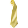 Premier Kravata Colours PR 750, saténová COT39075033899-lemon UNI Citronová