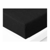 CARBOTEX Posteľné prestieradlo / plachta, Froté Čierna, 180/200cm,MMT34