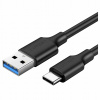Kábel Ugreen USB - USB typ C 1,5 m čierny