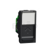 Schneider Electric Unica Dátová zásuvka 1xRJ45 Kat.6A FTP, 1 modul, Antracit