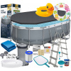 Rámový bazén Bestway 56620 424x250x100 (Bestway 56620 Záhradný bazén 427x250x100cm Kryt rebríkového čerpadla Chlór)