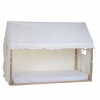 Textilný poťah Tipi White na rám postele Domček 70x140