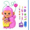 Opička Polly Pocket-Mamička a jej detský box s 2 minifigúrkami HWP04