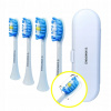 Sonické hroty pre GRUNDIG TB 8731 TB 8730 Biela náhrada + Púzdro (Sonické hroty pre GRUNDIG TB 8731 TB 8730 Biela náhrada + Púzdro)