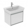 Ideal Standard Connect Air Skrinka pod umývadlo Cube 55 cm, 48x41x40 cm, lesklá biela/svetlosivá mat E0844KN