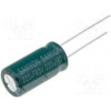 Kondenzátor elektrolytický low ESR THT 220uF 63VDC Ø10x20mm