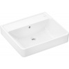 Hansgrohe Xanuia Q - Umývadlo na stenu 550x480 mm s prepadom bez otvoru pre batériu, SmartClean, biela 61146450