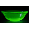 Luxusné MISKA z českého URANOVÉHO skla - zelená