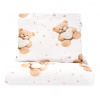 Obojstranný Set z Velvet a bavlny do kočíka New Baby Love Teddy Bear beige , 20C59224