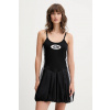 Šaty adidas Originals Balloon Dress čierna farba, mini, áčkový strih, KC8798 S