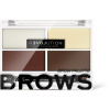 Revolution Relove Colour Cult paleta pre líčenie obočia Dark 3,2 g