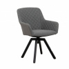 Doppler PARIS LIKA-TEX® sivé - luxusné otočné záhradné kreslo - Rozbalený tovar (N554)