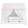 Caramella Baby Pink detská posteľ Dream v tvare domčeka ružová 160x80cm