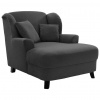 Sit & More XXL KRESLO, textil, kompozitné drevo, tmavosivá - Online Only obývacie izby - 000144004205