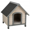 Natura bouda pro psa se sedlovou střechou M-L 83 x 87 x 101 cm šedá 83 x 87 x 101 cm