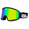 okuliare HORSEFEATHERS HUCK GOGGLES BLACK/MIRROR GREEN