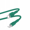 PURO Soft nabíjací a dátový kábel USB-C / USB-C pre iPhone / iPad / AirPods - 1,5 m - tmavo zelený PUUSBCUSBCICONDKGRN