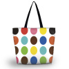 Nákupná a plážová taška Huado - Polka dots