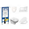 S-line Cenově zvýhodněný závěsný WC set Geberit do lehkých stěn / předstěnová montáž+ WC Pro 111.355.00.5NR5