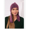 Dámska čiapka Jana K314 fialová + námornícka modrá