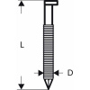 Clipped head strip nail SN34DK 65RG 2.8 mm, 65 mm, galvanised, grooved 3000 ks Bosch Accessories 2608200020 Rozmery (d x š) 65 mm x 2.8 mm; 2608200020