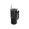 Quokka Nerezový termohrnček so slamkou Umi Black 720 ml