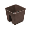 kvetináč na zábradlie 28x28cm RATOLLA DRLB280-440U umbra plastový