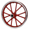 Predný ráfik minicross 10 palcov, šírka 92mm červená