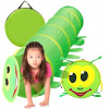 Stan pre deti - Dlhý tunel Caterpillar Skladací stan pre deti + (Skladacie rameno)