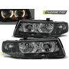 Predné svetlá Seat Leon, Toledo, 1998-2005, Angel Eyes, čierne black 2